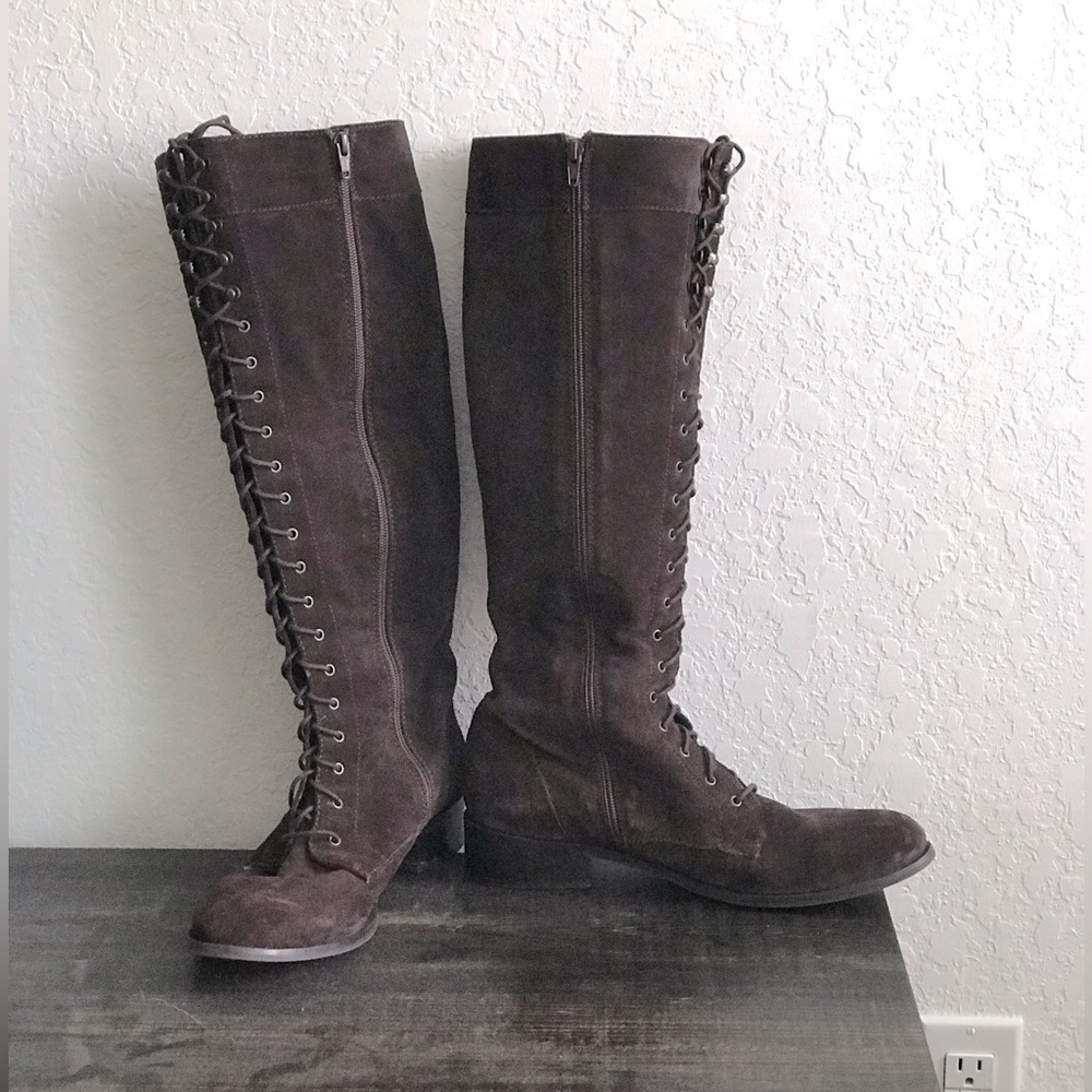 Long Tall Sally Knee-High Suede Boots